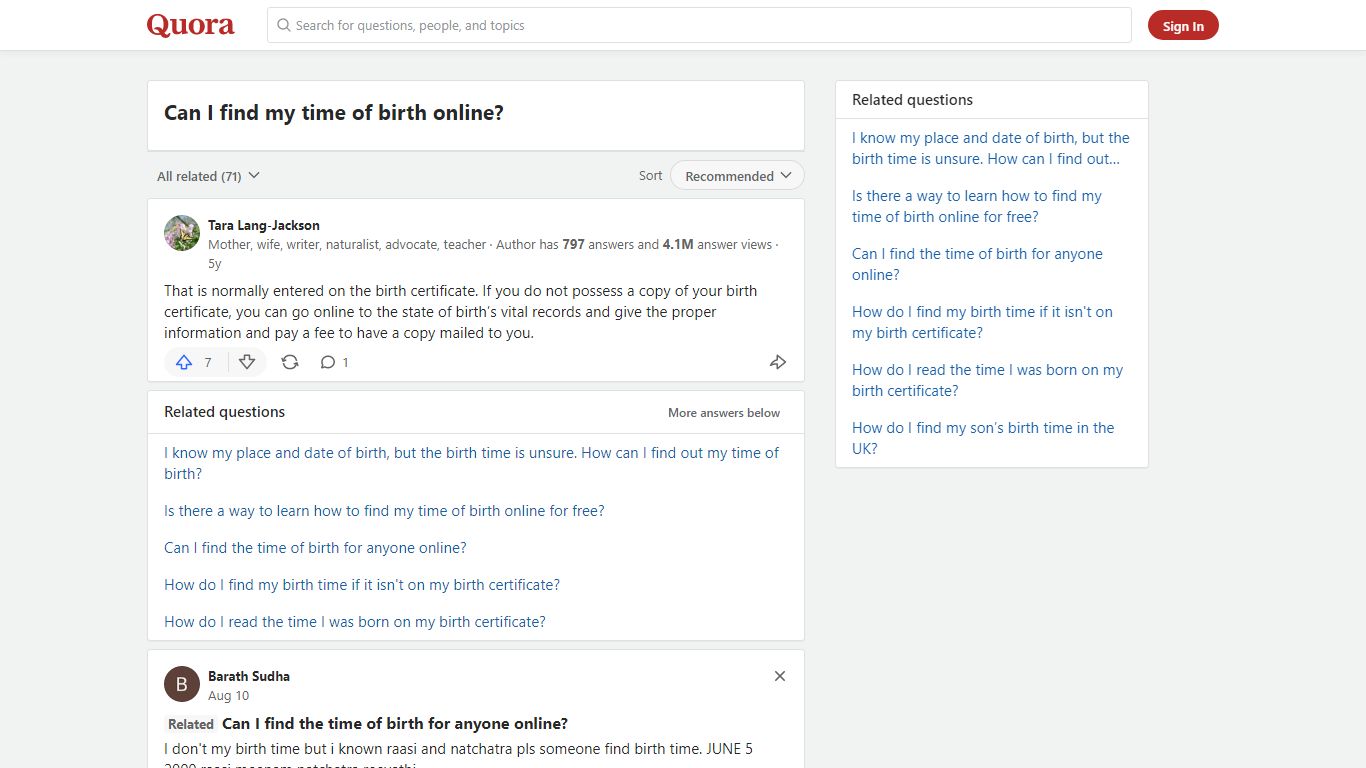 Can I find my time of birth online? - Quora